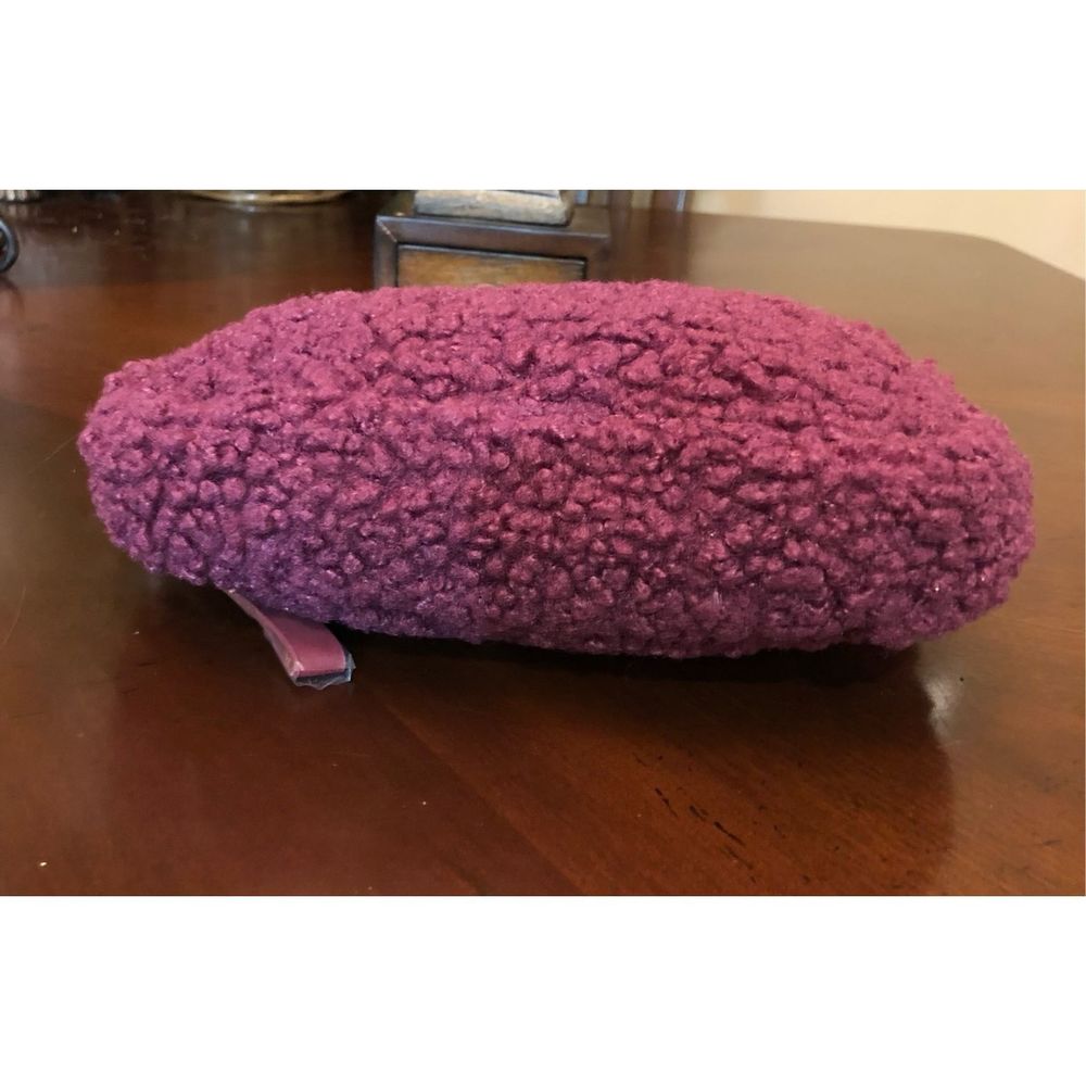 IPSY - Cosmetic Bag in Plum Faux Fur - BAG ONLY. New, never used. NWOT!￼ - Picture 5 of 9